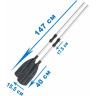 Вёсла BESTWAY алюминиевые 145см (218см) из 3-х секций, для лодок и байдарок, комплект 2шт 62064 BW
